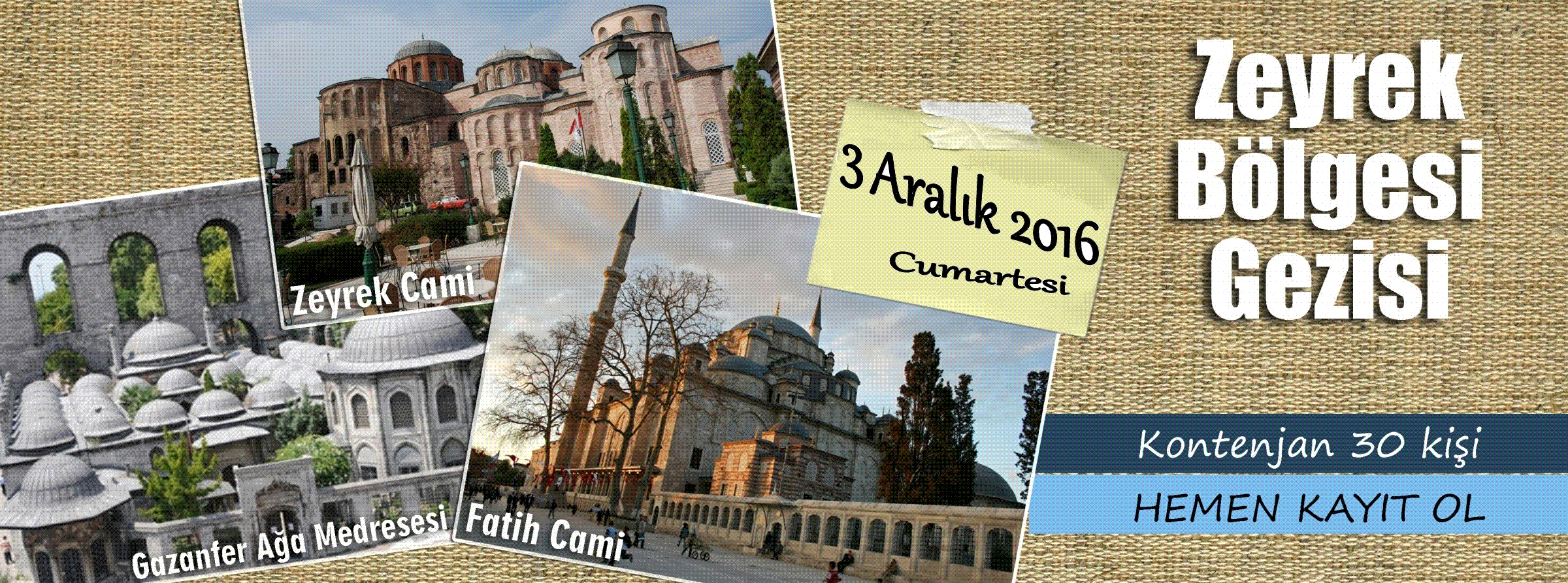 Tarihi Zeyrek Bölgesi Gezisi